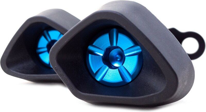 EVOTECH エボテック No Cut Anti-Shock Frame Sliders, Blue エンジンスライダー・フレームスライダー フレーム|ウェビック 店