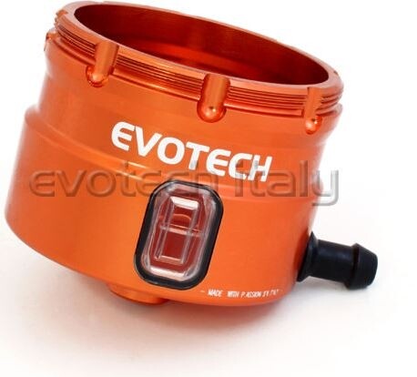 EVOTECH エボテック Front Brake Fluid Tank Body, Orange マスターシリンダーリザーバータンク ブレーキ|ウェビック 店