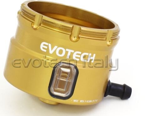 EVOTECH エボテック Front Brake Fluid Tank Body， Gold マスターシリンダーリザーバータンク ブレーキ｜ウェビック　店