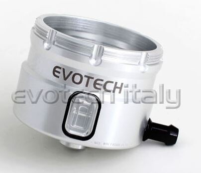 EVOTECH エボテック Front Brake Fluid Tank Body， Silver マスターシリンダーリザーバータンク ブレーキ