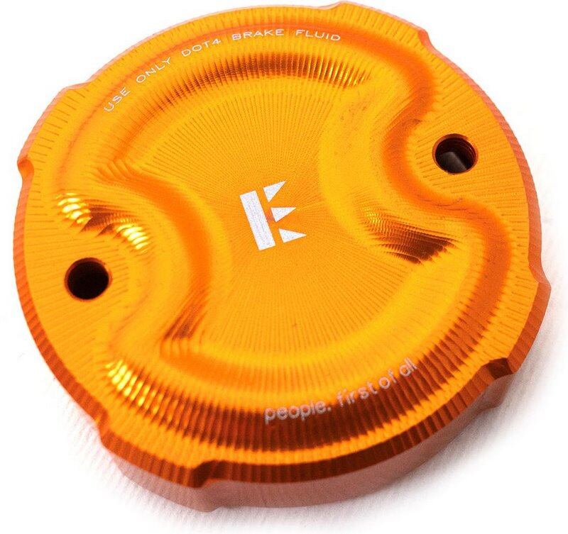 EVOTECH エボテック Brembo Brake Fluid Tank Cap 45Cc， Orange マスターシリンダータンクキャップ・リザーバーカバー ブレーキ