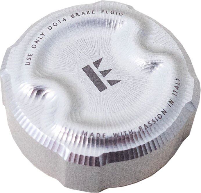 EVOTECH エボテック Rear Brake/Clutch Fluid Tank Cap， Silver マスターシリンダータンクキャップ・リザーバーカバー ブレーキ