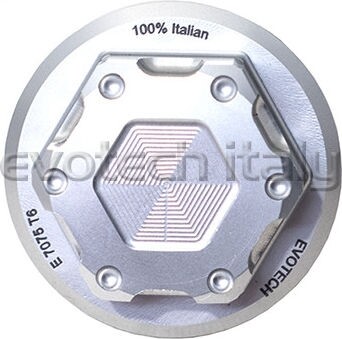 EVOTECH エボテック Top Yoke Ergal Nut For M28X1， Silver ステムナット・ステムボルト ハンドル周辺パーツ ハンドル