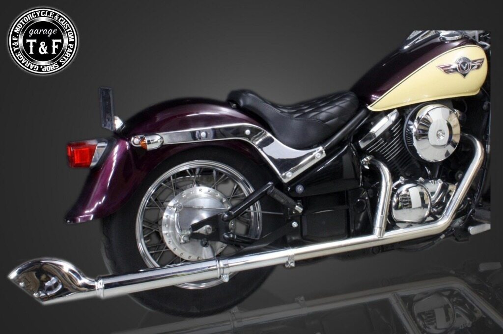 Garage T&F ガレージ 2in1クラシックマフラー バルカン400 バルカン400クラシック KAWASAKI カワサキ フルエキゾーストマフラー マフラー｜ウェビック　店