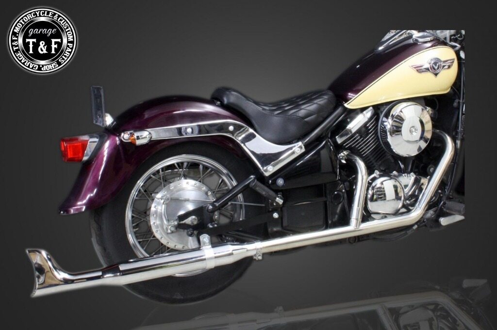 Garage T&F ガレージ 2in1クラシックマフラー バルカン400 バルカン400クラシック KAWASAKI カワサキ フルエキゾーストマフラー マフラー|ウェビック 店