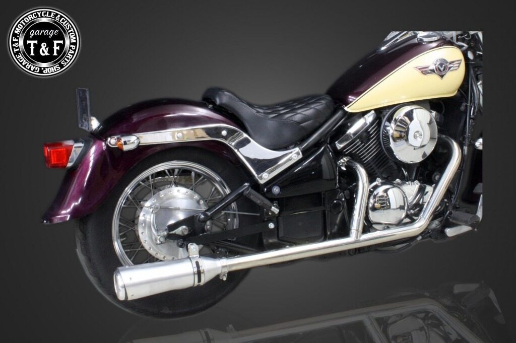 Garage T&F ガレージ 2in1クラシックマフラー バルカン400 バルカン400クラシック KAWASAKI カワサキ フルエキゾーストマフラー マフラー｜ウェビック　店