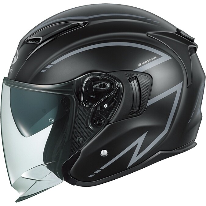 OGK KABUTO オージーケーカブト EXCEED2 SPRIA［エクシード2 スプリア フラットブラックグレー］ヘルメット ジェットヘルメット ヘルメット