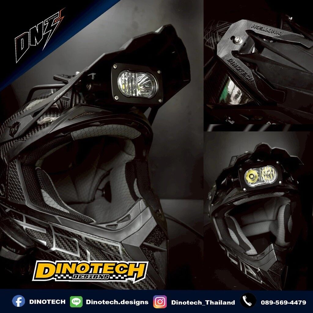 DINOTECH ダイノテック Helmet light set (Acerbis X-TRACK helmet model) その他ヘルメット関連用品 ヘルメット｜ウェビック　店