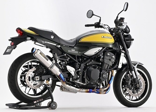 BEET ビート NASSERT-R STD 政府認証適合 フルエキゾーストマフラー Z900RS KAWASAKI カワサキ マフラー カラー:メタルブラックサイレンサー|ウェビック 店