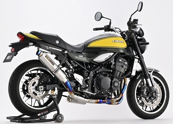 BEET ビート NASSERT-R UP 政府認証適合 フルエキゾーストマフラー Z900RS KAWASAKI カワサキ マフラー カラー：メタルブラックサイレンサー
