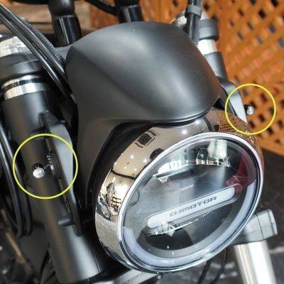 TRIJYA トライジャ フロント極小ウィンカーステー ウィンカーセット SRV250 ウインカーステー・マウント 灯火類 電装系