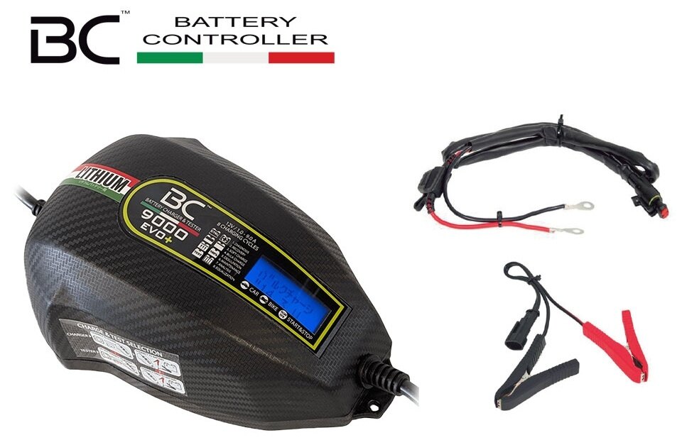BC BATTERY CONTROLLER ビーシーバッテリーコントローラー 9000 EVO+LITHIUM(12V用)バッテリーチャージャー＆テスター(バイク・乗用車用) バッテリー充電器・バッテリーチャージャー バッテリー関連｜ウェビック　店