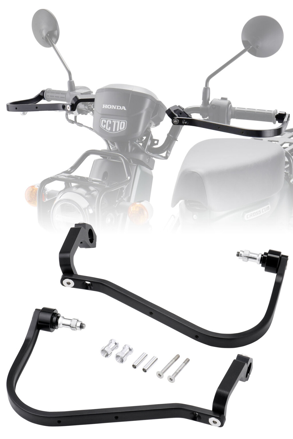 ZETA RACING ジータ レーシング アドベンチャー アーマーハンドガード クロスカブ110専用 クロスカブ110 HONDA ホンダ ハンドガード・ナックルガード ハンドル周辺パーツ ハンドル