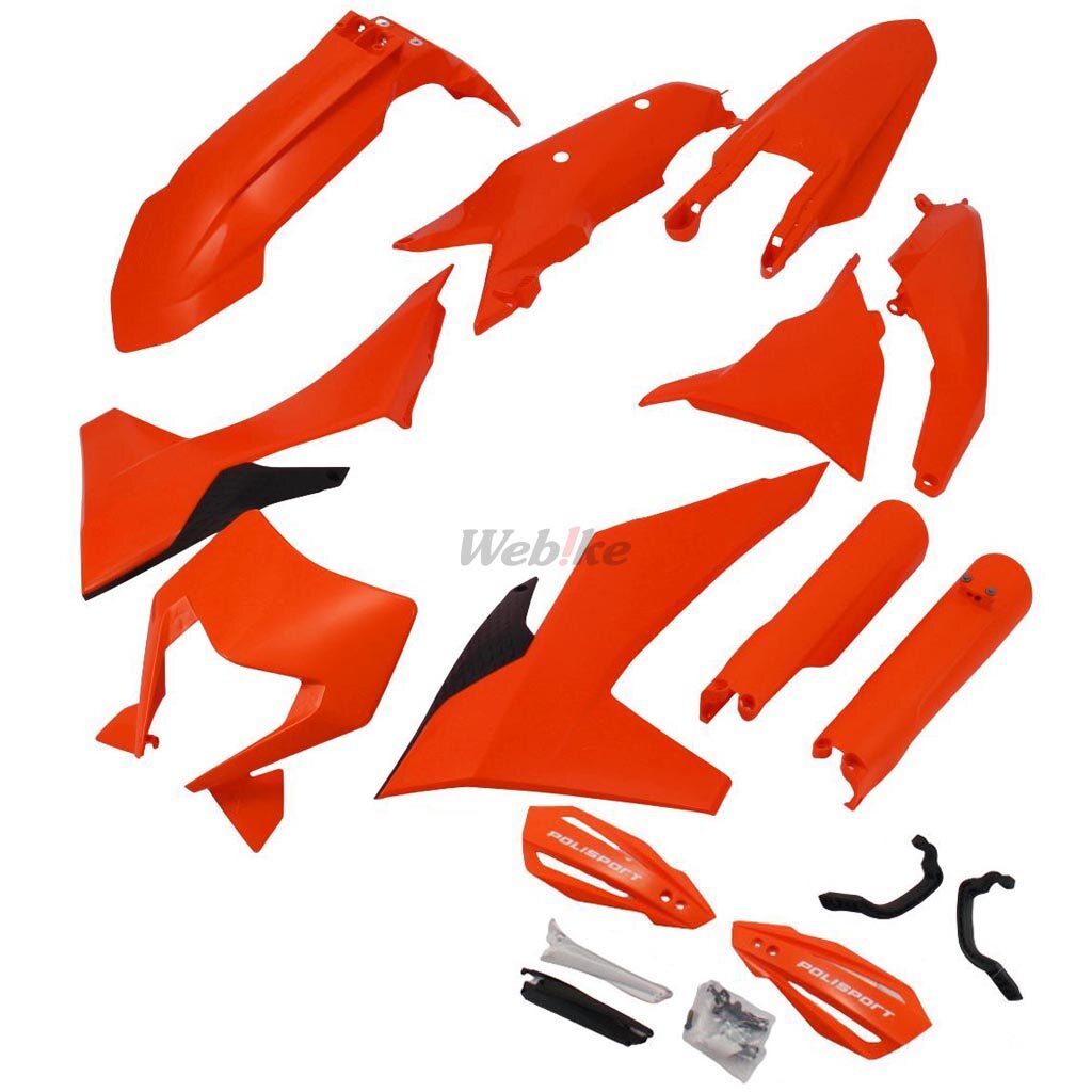 POLISPORT ポリスポーツ フル外装キット for KTM EXC/EXC-F/XC-W/XCF-W 24- 【ハンドガード付きスペシャルセット】 125EXC 125XC-W 150EXC 150XC-W 250EXC 250EXC-F 250XC-W 250XCF-W 300EXC 350EXC-F 350XCF-W 450EXC-F 500EXC-F フルカウル・外装セット カウル関連 外装｜ウェビック　店