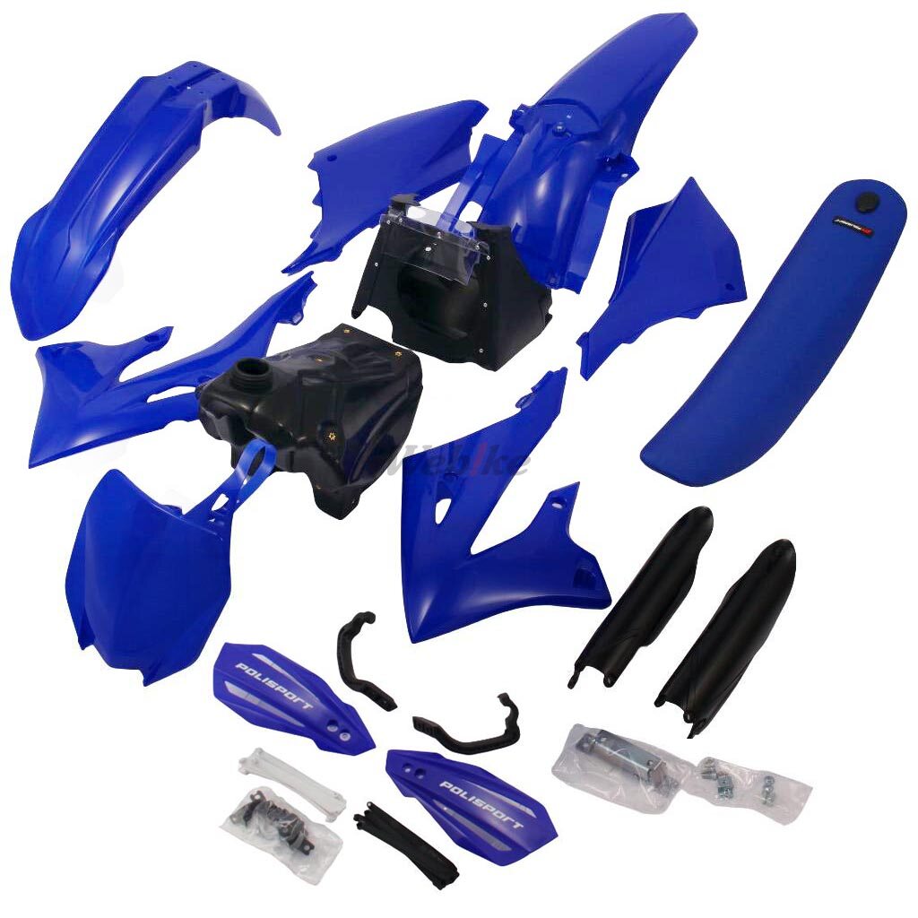 POLISPORT ポリスポーツ 【フルリスタイリング】外装キット+シート+ガソリンタンク セット for YZ125/250 (02-21) 【ハンドガード付きスペシャルセット】 YZ125 YZ125X YZ250 YZ250X YAMAHA ヤマハ フルカウル・外装セット カウル関連 外装｜ウェビック　店
