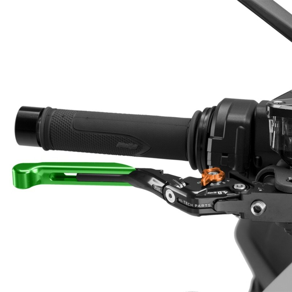 Puig プーチ BRAKE LEVER 4.0.EXTENDABLE ブレーキレバー ハンドル周辺パーツ ハンドル カラー：グリーン／オレンジ
