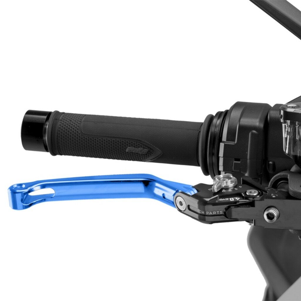 Puig プーチ BRAKE LEVER 4.0.FOLDABLE ブレーキレバー ハンドル周辺パーツ ハンドル カラー:ブルー/シルバー|ウェビック 店