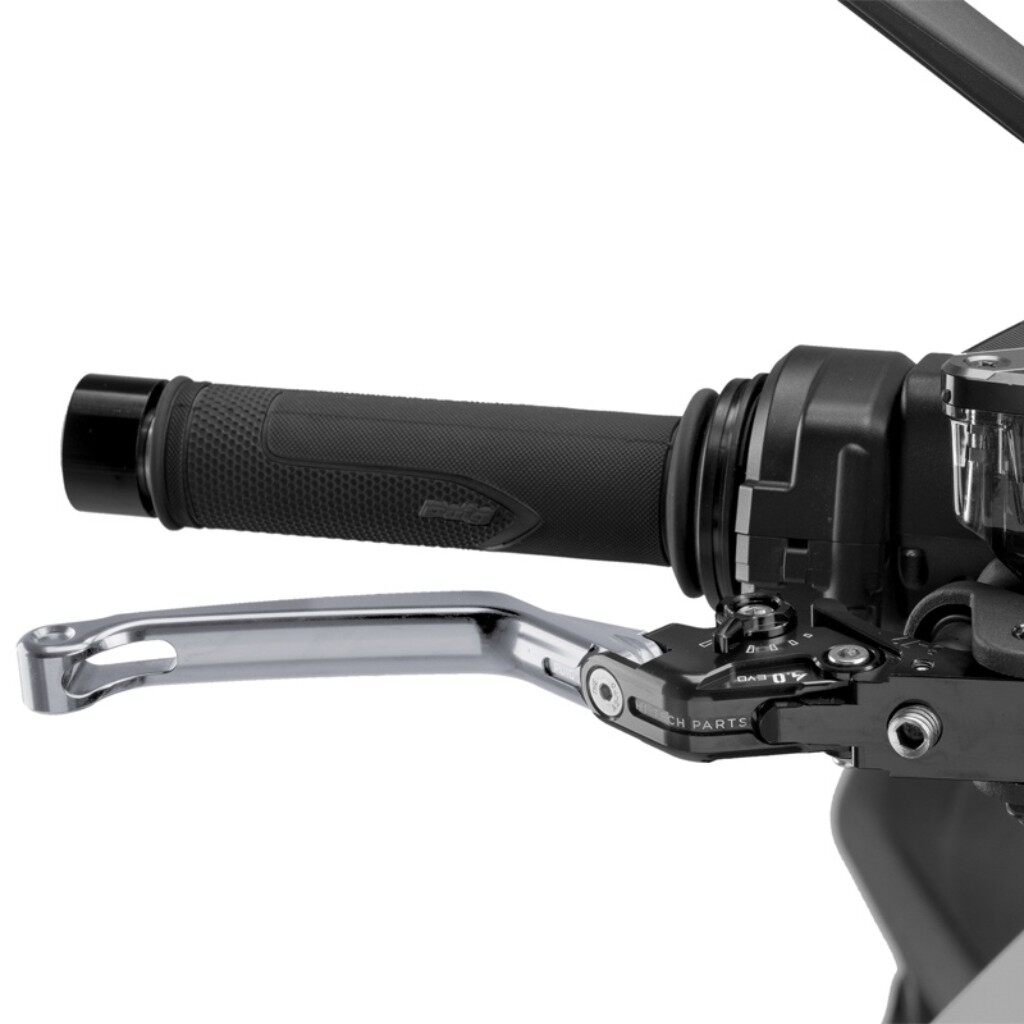 Puig プーチ BRAKE LEVER 4.0.FOLDABLE ブレーキレバー ハンドル周辺パーツ ハンドル カラー:シルバー/ブラック|ウェビック 店