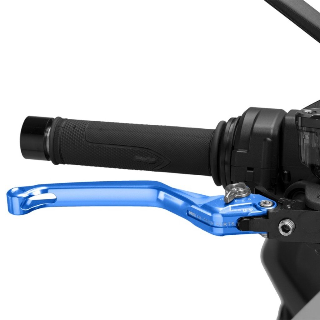 Puig プーチ BRAKE LEVER 4.0.UNFOLDABLE ブレーキレバー ハンドル周辺パーツ ハンドル カラー:ブルー/シルバー|ウェビック 店