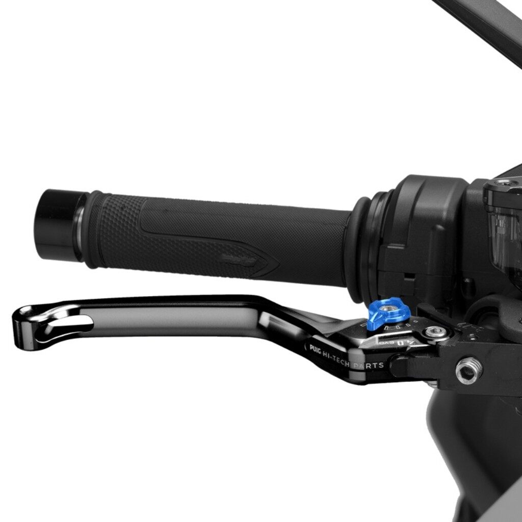 Puig プーチ BRAKE LEVER 4.0.UNFOLDABLE ブレーキレバー ハンドル周辺パーツ ハンドル カラー:ブラック/ブルー|ウェビック 店