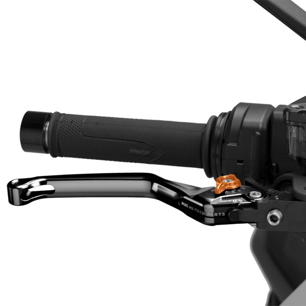 Puig プーチ BRAKE LEVER 4.0.UNFOLDABLE ブレーキレバー ハンドル周辺パーツ ハンドル カラー:ブラック/オレンジ|ウェビック 店