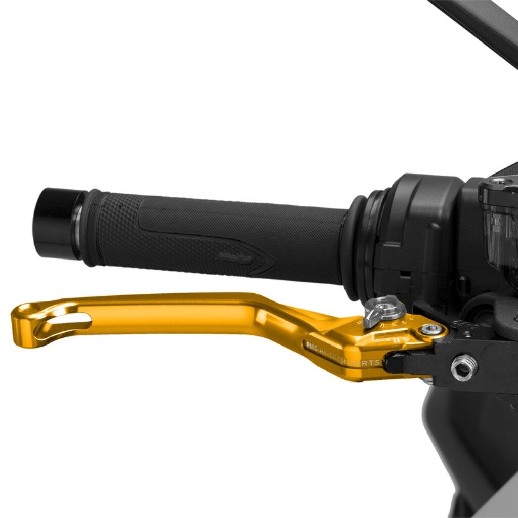 Puig プーチ BRAKE LEVER 4.0.UNFOLDABLE ブレーキレバー ハンドル周辺パーツ ハンドル カラー:ゴールド/シルバー|ウェビック 店