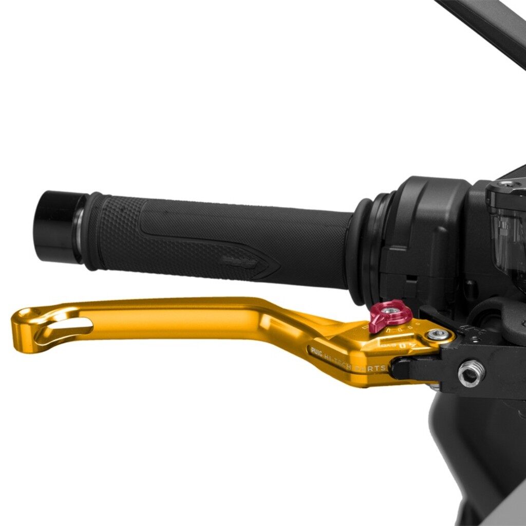 Puig プーチ BRAKE LEVER 4.0.UNFOLDABLE ブレーキレバー ハンドル周辺パーツ ハンドル カラー:ゴールド/レッド|ウェビック 店