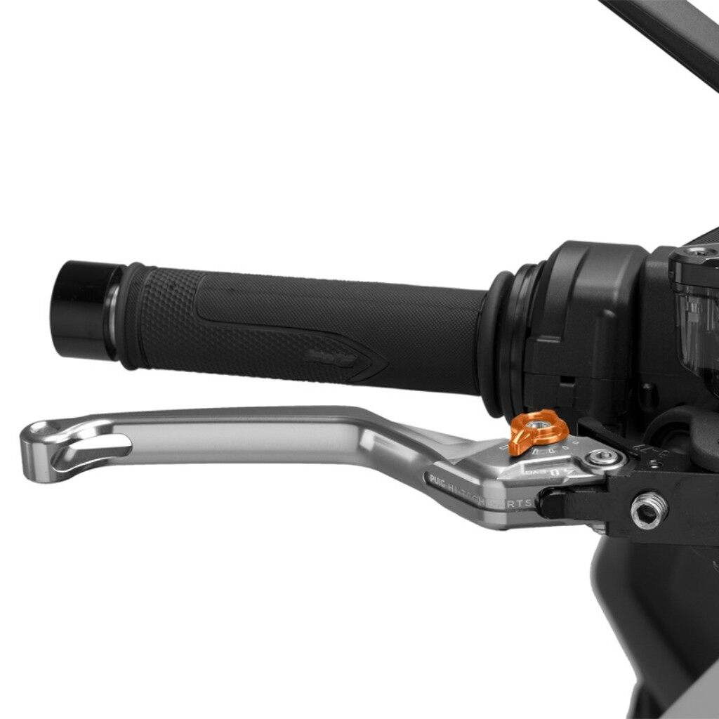 Puig プーチ BRAKE LEVER 4.0.UNFOLDABLE ブレーキレバー ハンドル周辺パーツ ハンドル カラー：シルバー／オレンジ｜ウェビック　店