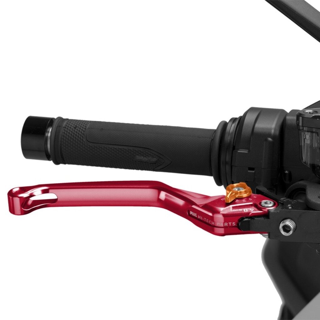 Puig プーチ BRAKE LEVER 4.0.UNFOLDABLE ブレーキレバー ハンドル周辺パーツ ハンドル カラー：レッド／オレンジ