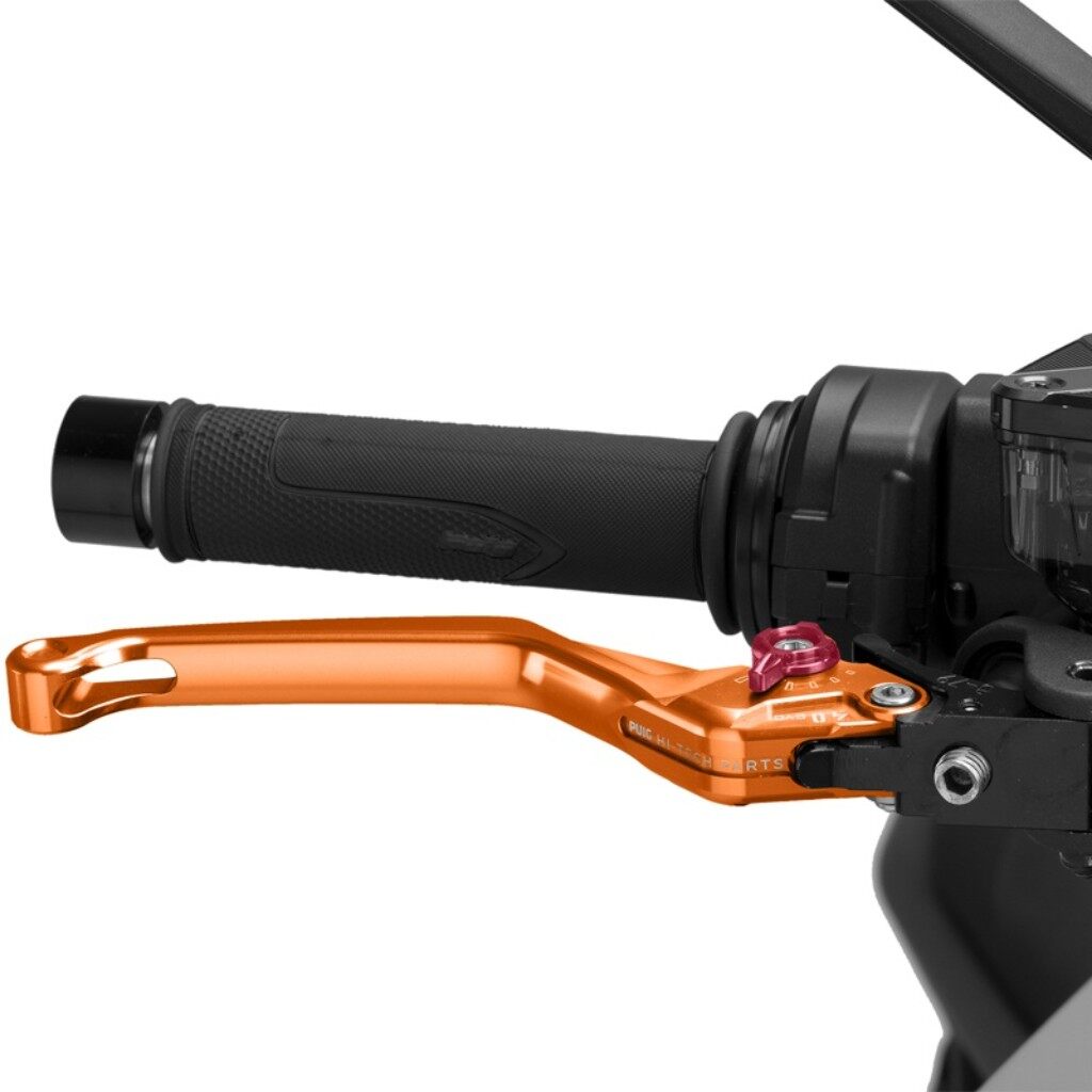 Puig プーチ BRAKE LEVER 4.0.UNFOLDABLE ブレーキレバー ハンドル周辺パーツ ハンドル カラー：オレンジ／レッド｜ウェビック　店