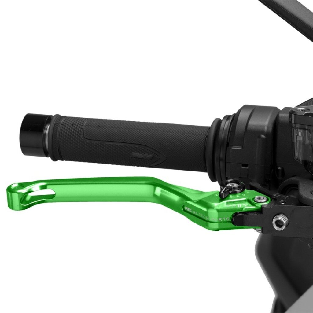 Puig プーチ BRAKE LEVER 4.0.UNFOLDABLE ブレーキレバー ハンドル周辺パーツ ハンドル カラー:グリーン/ブラック