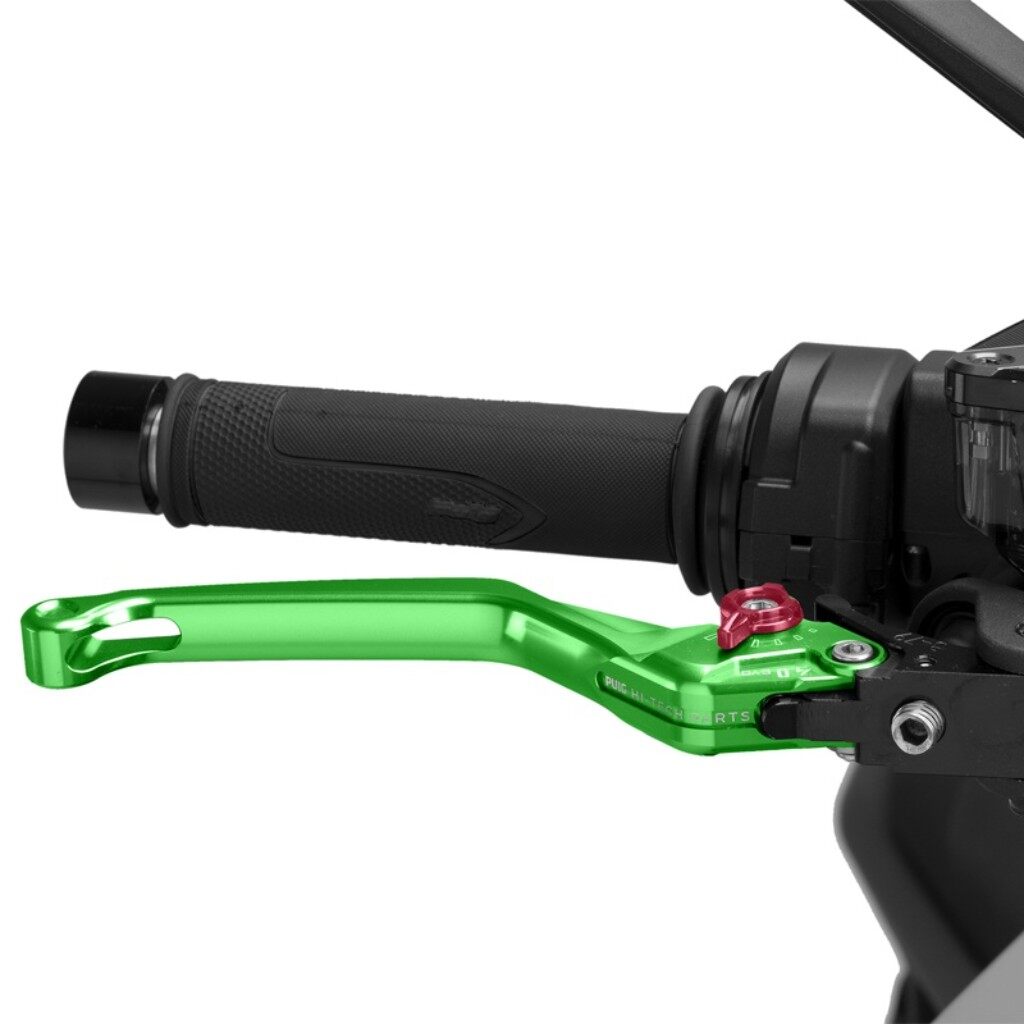 Puig プーチ BRAKE LEVER 4.0.UNFOLDABLE ブレーキレバー ハンドル周辺パーツ ハンドル カラー:グリーン/レッド|ウェビック 店