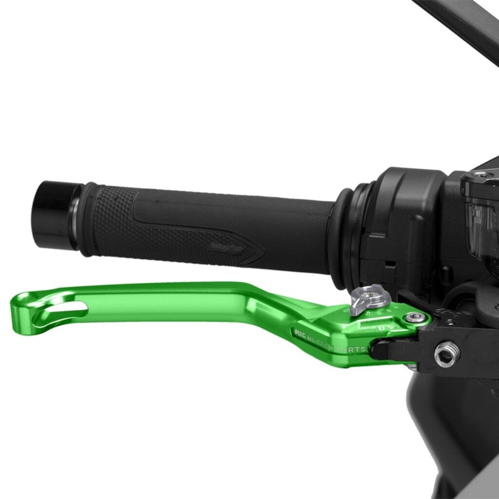 Puig プーチ BRAKE LEVER 4.0.UNFOLDABLE ブレーキレバー ハンドル周辺パーツ ハンドル カラー:グリーン/チタニウム|ウェビック 店