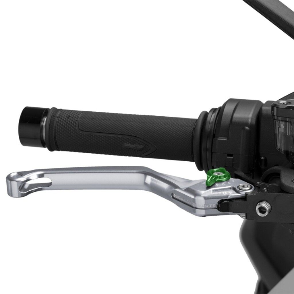 Puig プーチ BRAKE LEVER 4.0.UNFOLDABLE ブレーキレバー ハンドル周辺パーツ ハンドル カラー:チタニウム/グリーン|ウェビック 店