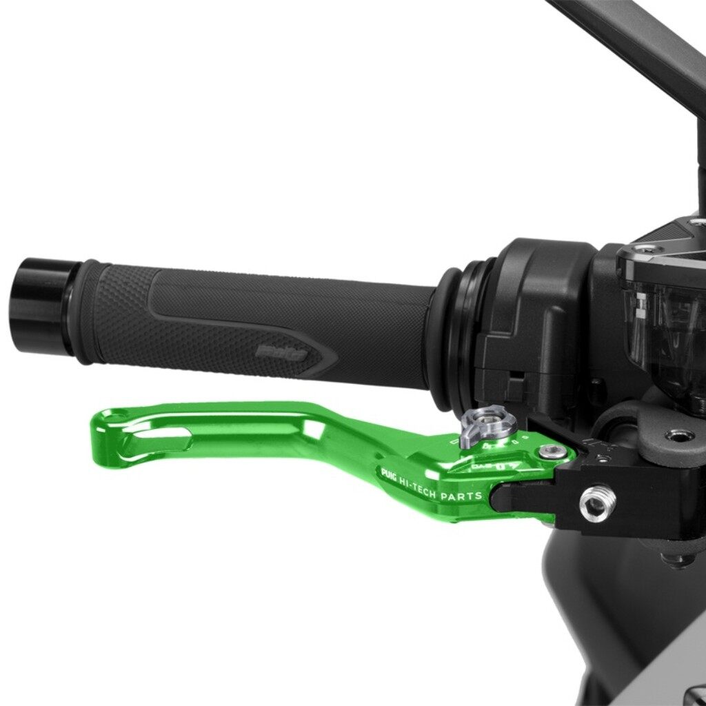 Puig プーチ BRAKE LEVER 4.0.SHORT ブレーキレバー ハンドル周辺パーツ ハンドル カラー:グリーン/チタニウム|ウェビック 店