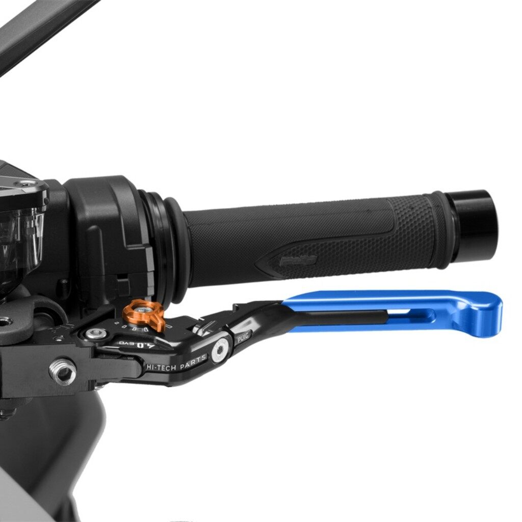 Puig プーチ CLUTCH LEVER 4.0.EXTENDABLE クラッチレバー ハンドル周辺パーツ ハンドル カラー：ブルー／オレンジ