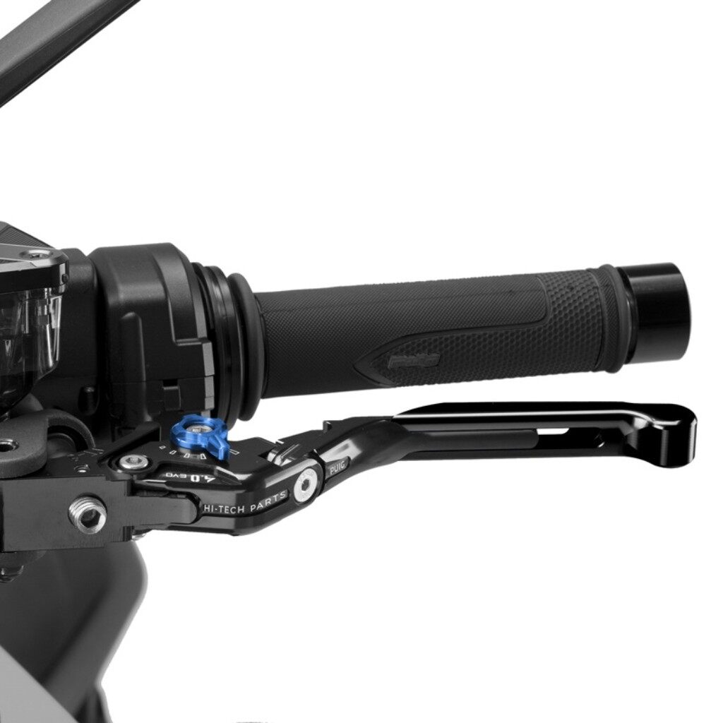 Puig プーチ CLUTCH LEVER 4.0.EXTENDABLE クラッチレバー ハンドル周辺パーツ ハンドル カラー:ブラック/ブルー|ウェビック 店