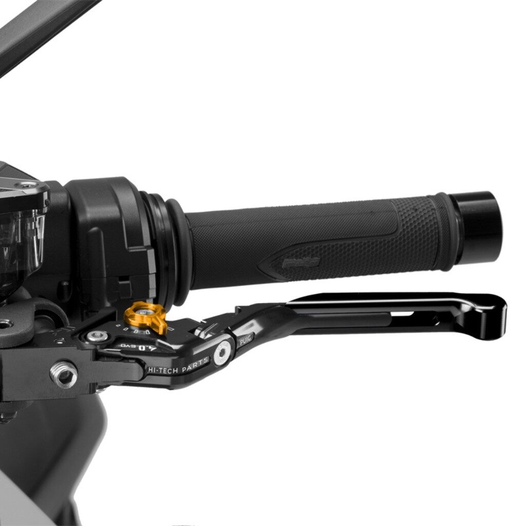 Puig プーチ CLUTCH LEVER 4.0.EXTENDABLE クラッチレバー ハンドル周辺パーツ ハンドル カラー：ブラック／ゴールド