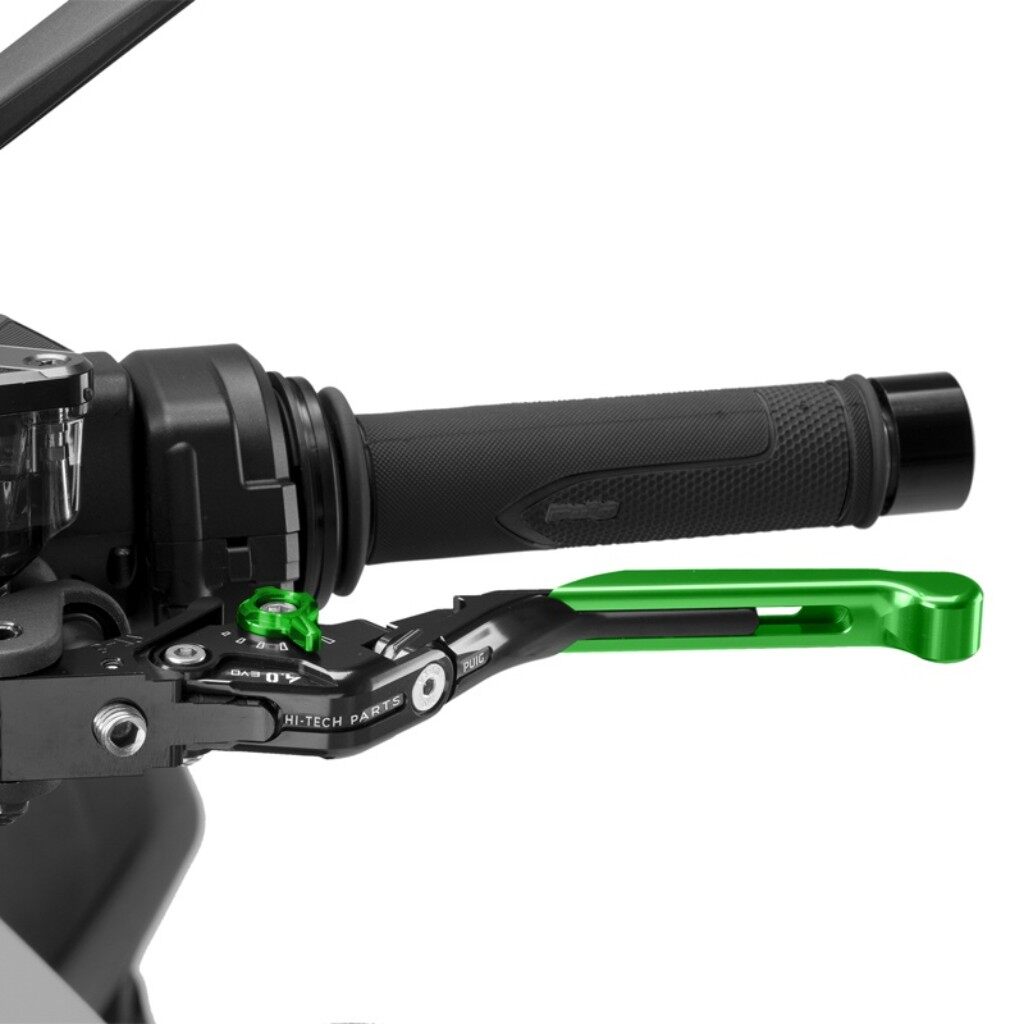 Puig プーチ CLUTCH LEVER 4.0.EXTENDABLE クラッチレバー ハンドル周辺パーツ ハンドル カラー：グリーン／グリーン