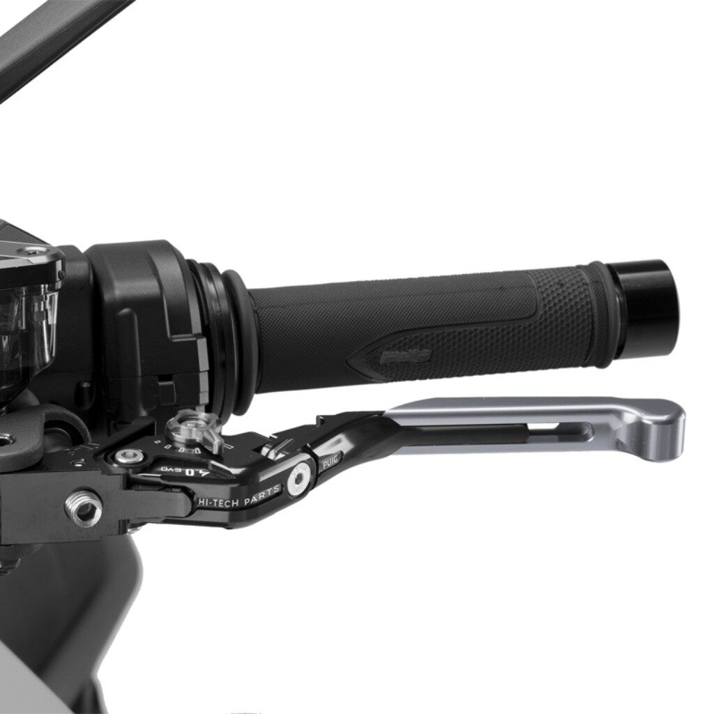 Puig プーチ CLUTCH LEVER 4.0.EXTENDABLE クラッチレバー ハンドル周辺パーツ ハンドル カラー：チタニウム／シルバー