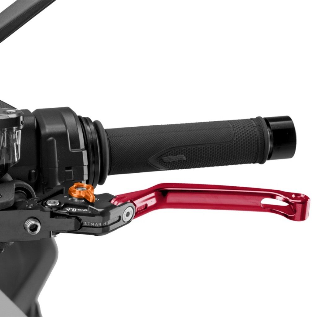 Puig プーチ CLUTCH LEVER 4.0.FOLDABLE クラッチレバー ハンドル周辺パーツ ハンドル カラー：レッド／オレンジ