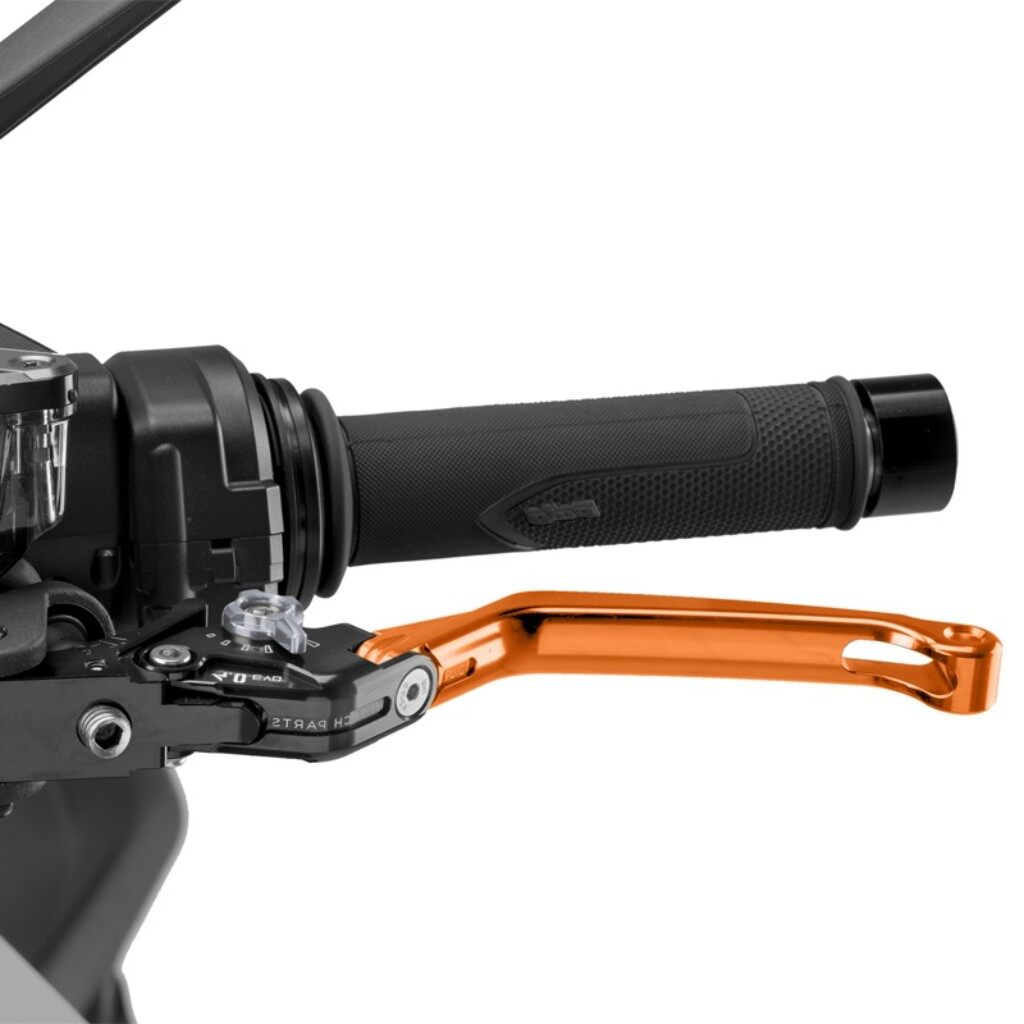 Puig プーチ CLUTCH LEVER 4.0.FOLDABLE クラッチレバー ハンドル周辺パーツ ハンドル カラー：オレンジ／チタニウム