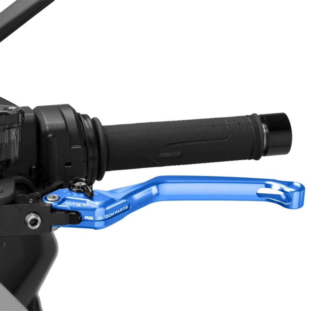 Puig プーチ CLUTCH LEVER 4.0.UNFOLDABLE クラッチレバー ハンドル周辺パーツ ハンドル カラー:ブルー/ブラック|ウェビック 店
