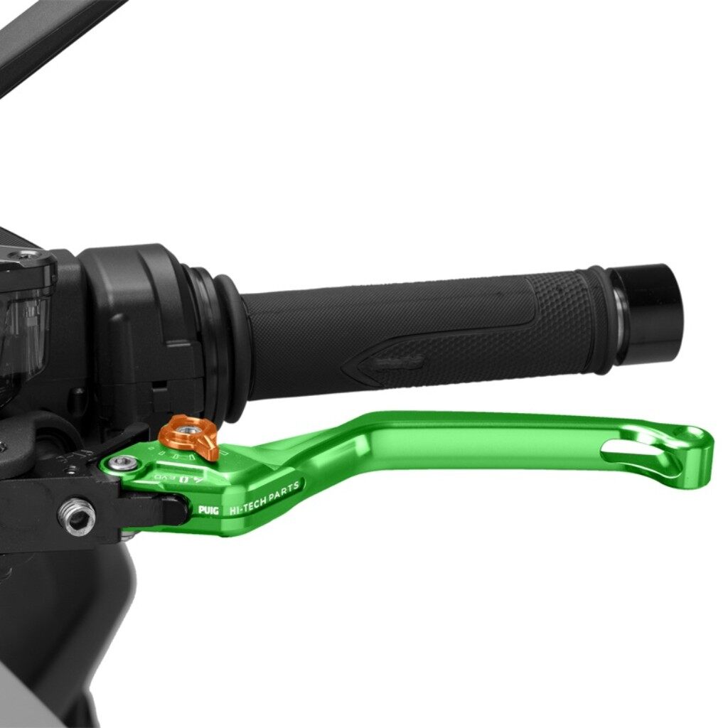 Puig プーチ CLUTCH LEVER 4.0.UNFOLDABLE クラッチレバー ハンドル周辺パーツ ハンドル カラー：グリーン／オレンジ 8,003円