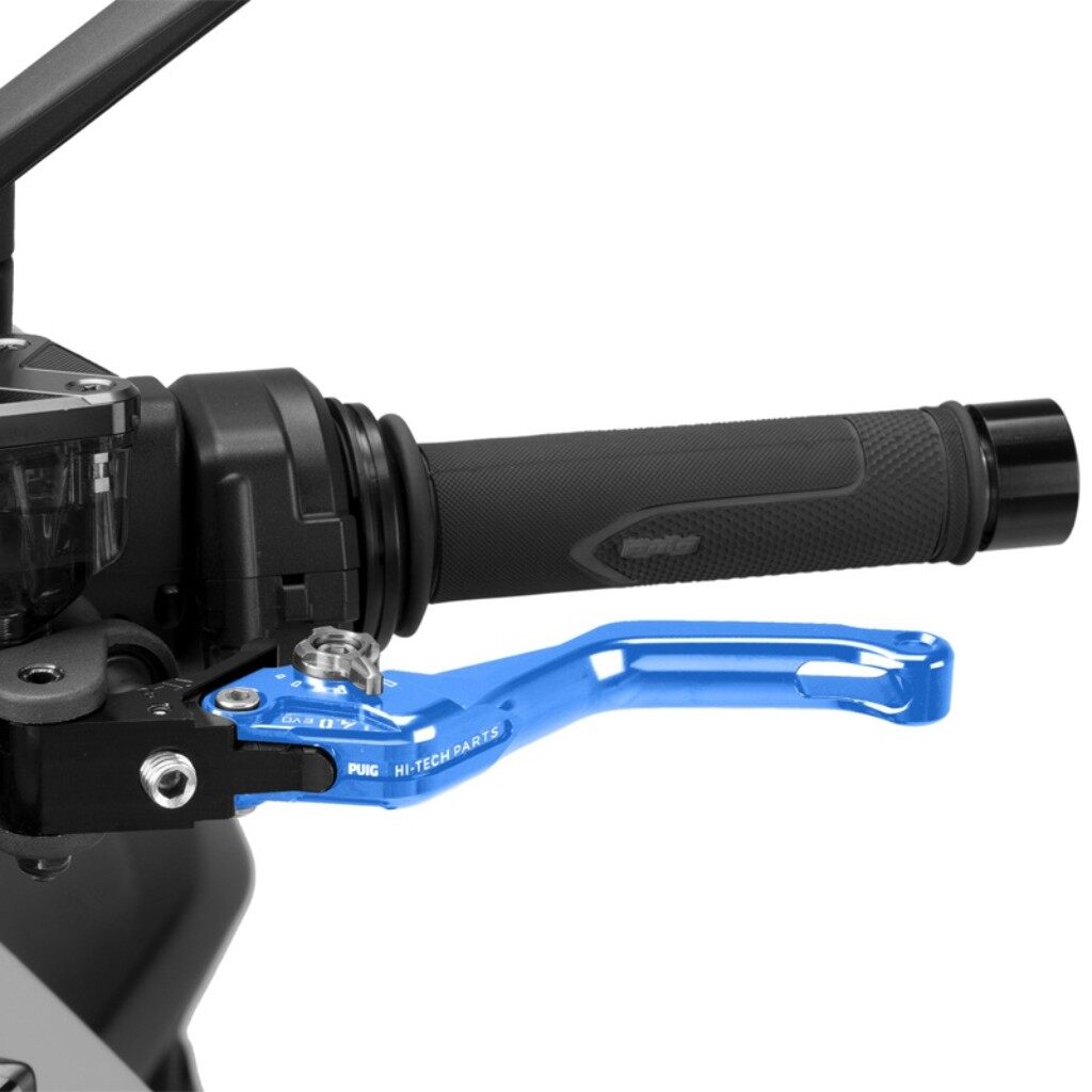 Puig プーチ CLUTCH LEVER 4.0.SHORT クラッチレバー ハンドル周辺パーツ ハンドル カラー：ブルー／シルバー