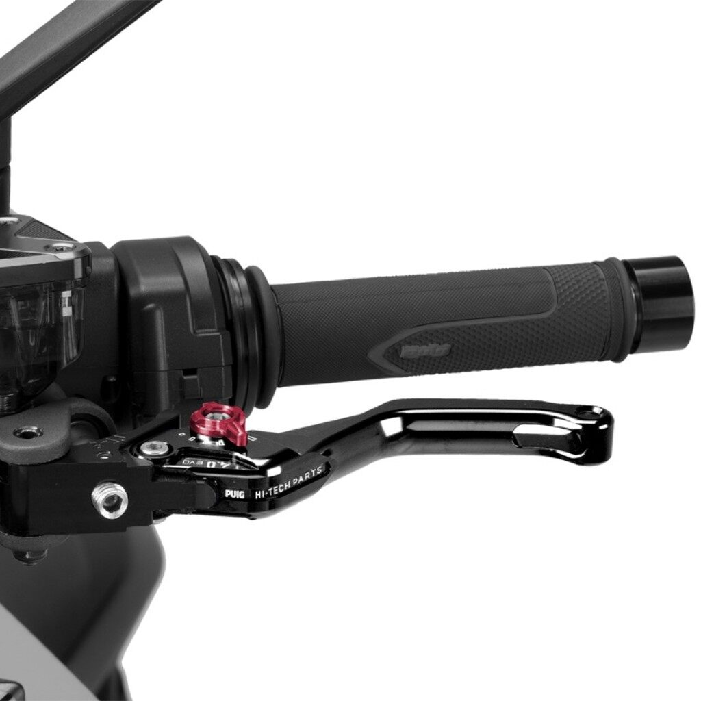 Puig プーチ CLUTCH LEVER 4.0.SHORT クラッチレバー ハンドル周辺パーツ ハンドル カラー:ブラック/レッド|ウェビック 店