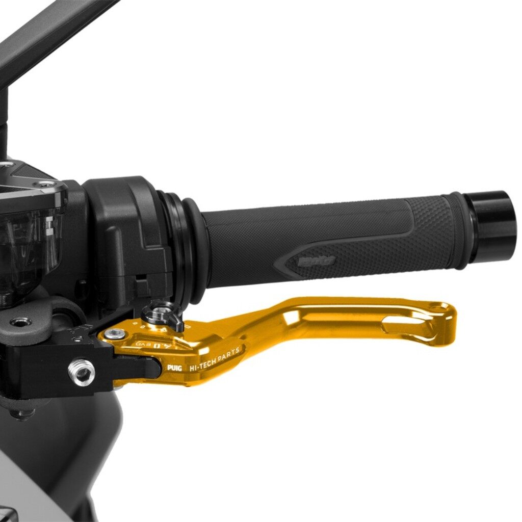 Puig プーチ CLUTCH LEVER 4.0.SHORT クラッチレバー ハンドル周辺パーツ ハンドル カラー：ゴールド／ブラック