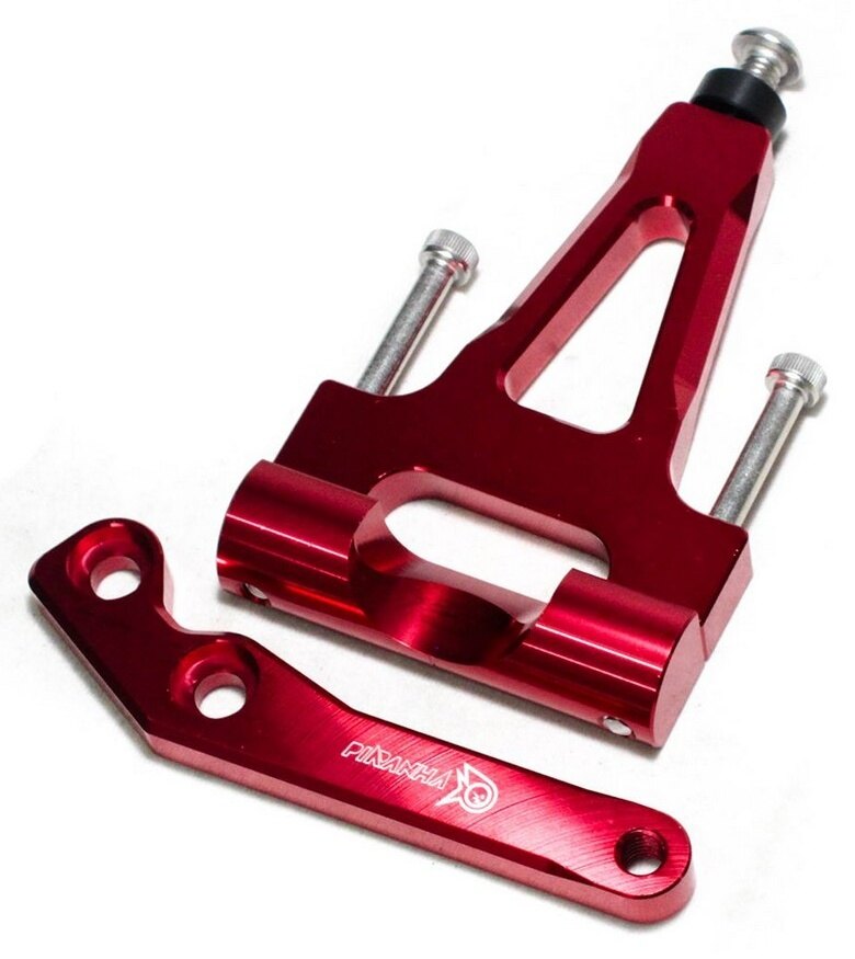 PIRANHA ピラニア CNC Steering Damper Bracket for NINJA 250/300 (2013 and newer) 250 300 KAWASAKI カワサキ ステアリングダンパーブラケット ハンドル周辺パーツ ハンドル|ウェビック 店
