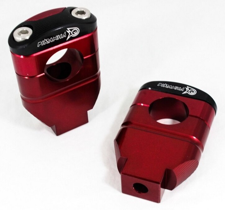 PIRANHA ピラニア CNC 2-Tone Fat Bar Handlebar Risers for M-SLAZ/XSR-155/MT-15 M SLAZ MT 15 XSR 155 YAMAHA ヤマハ ハンドルポスト・ハンドルライザー ハンドル周辺パーツ ハンドル