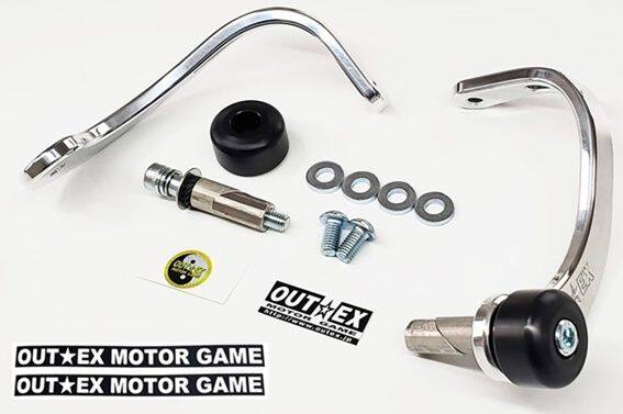 OUTEX アウテックス 振動吸収レバーガード VALG-Zシリーズ CT125 ハンターカブ クロスカブ スーパーカブ ダックス125 HONDA ホンダ レバーガード ハンドル 板厚：8mm軽量 / カラー：クリア｜ウェビック　店